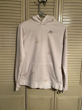 Nike Hoodie Sweatshirt Nike Lettering All Over Print